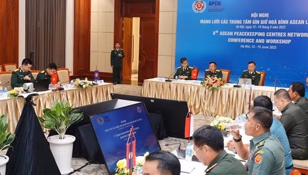 An overview of the eighth ASEAN Peacekeeping Centres Network Conference and Workshop. (Photo: VNA)