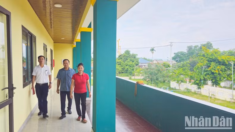 The second floor of a flood-proof community house.