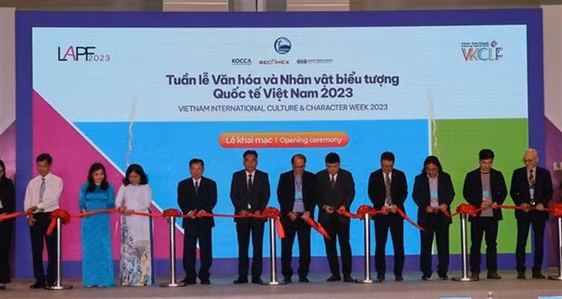 The opening ceremony of the Vietnam International Culture and Character Week 2023 in Binh Duong. (Photo: VNA)