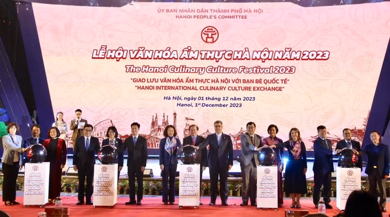 The opening ceremony of the Hanoi Culinary Culture Festival.