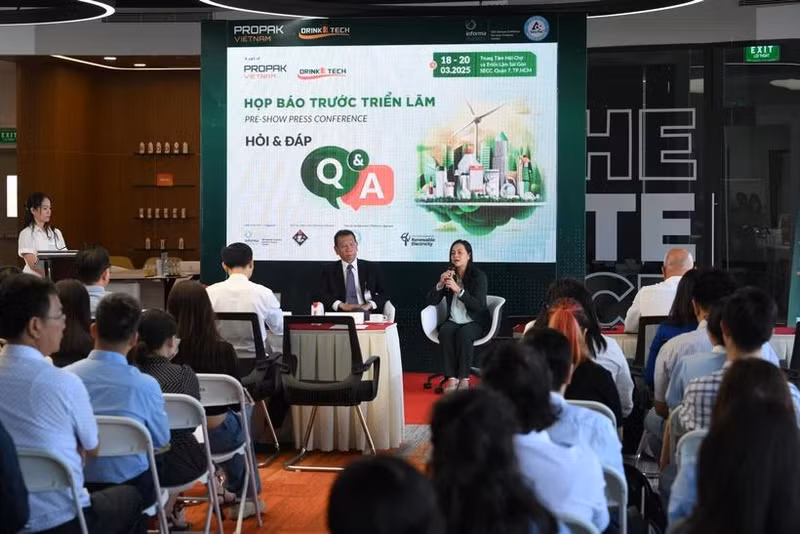 The 18th International Processing and Packaging Technology Exhibition (ProPak Vietnam 2025) and the 2nd International Beverage Technology Exhibition (DrinkTech Vietnam 2025) are set to take place in Ho Chi Minh City from March 18-20. (Photo: Bao Tin Tuc)