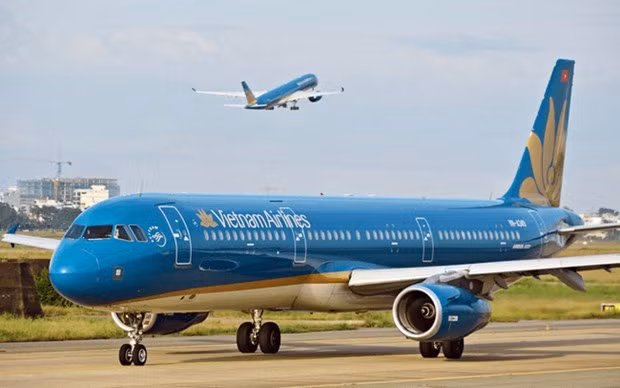 Vietnam Airlines reschedules international flights due to storm Talim. (Photo: VNA)