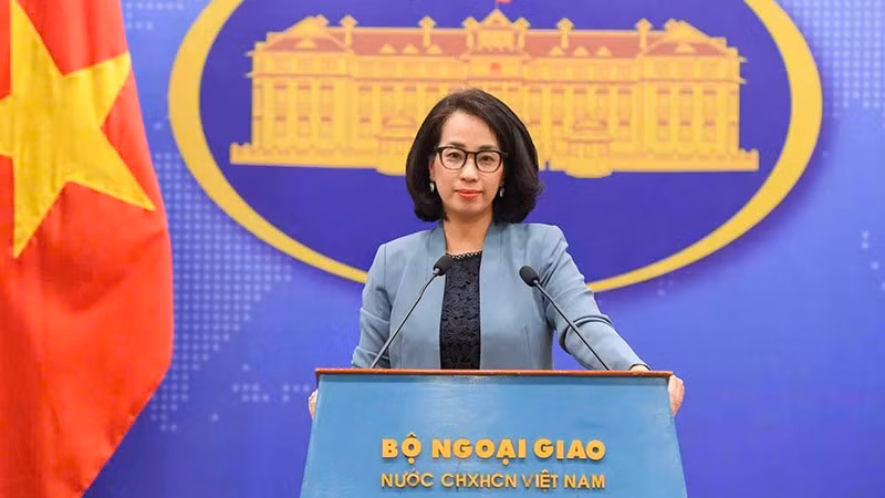 Spokesperson of the Ministry of Foreign Affairs Pham Thu Hang. (Photo: MOFA) 