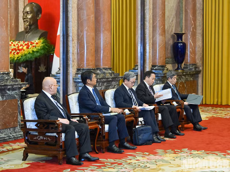 Members of the Japanese delegation at the reception.