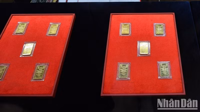 The difference between the domestic and international gold prices has been narrowed. (Photo: Thanh Dat)