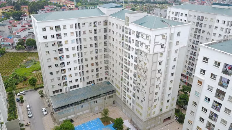 A social housing project in Gia Lam District. (Photo: Dang Anh)