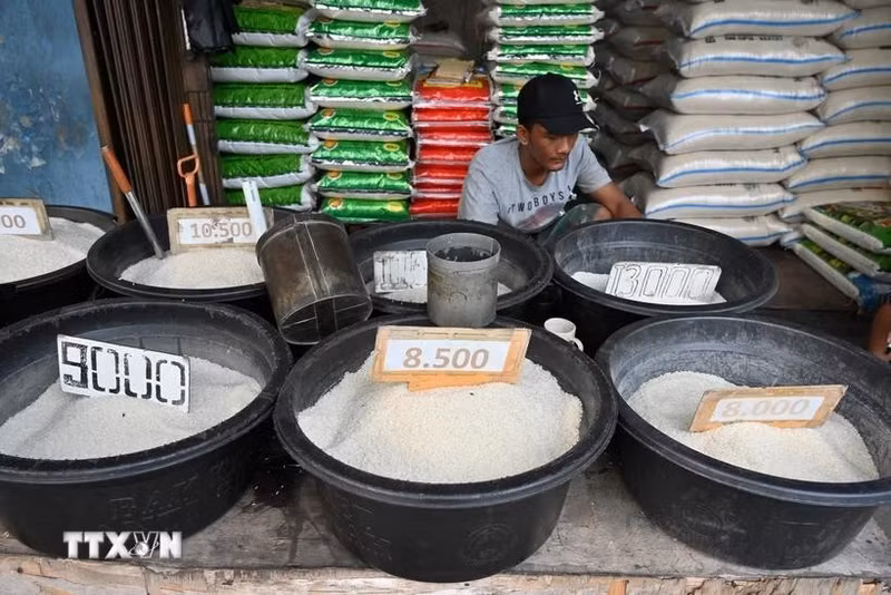 A rice store in Jakarta, Indonesia (Photo: AFP/VNA)