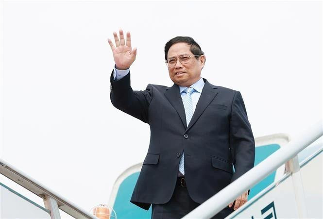 Prime Minister Pham Minh Chinh concluded their trip to China. (Photo: VNA)