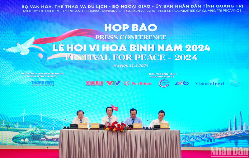At the press conference for the festival.