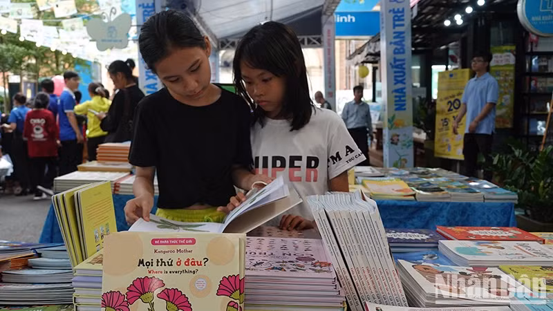 Young readers join the 2023 Ho Chi Minh City Children’s Book Fair.