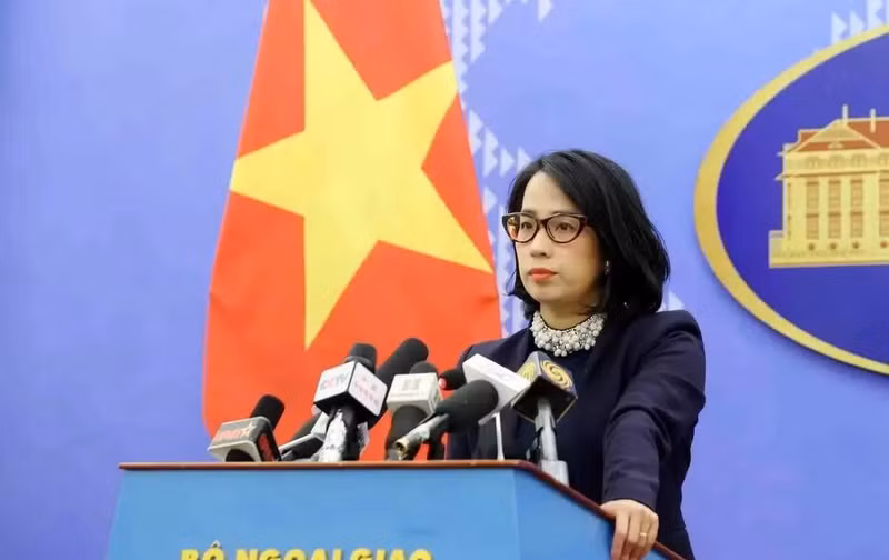Spokeswoman of the Ministry of Foreign Affairs Pham Thu Hang (Photo: VNA) 