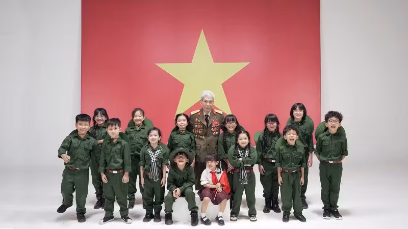 The main characters appear in the music video titled "Vietnamese Children."
