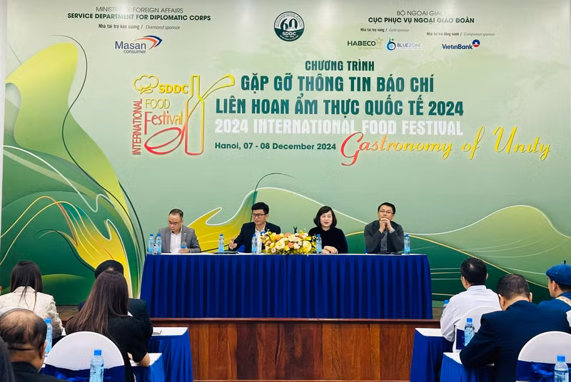 At the press conference on the 2024 International Food Festival. (Photo: KIM LINH) 