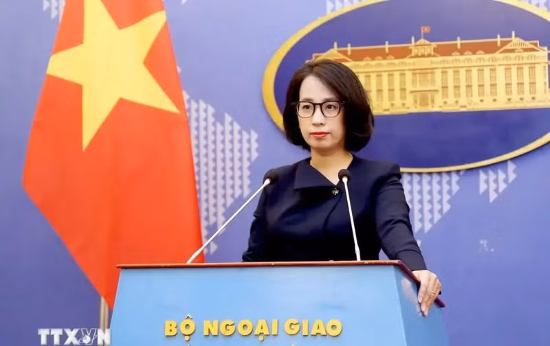 Spokeswoman of the Ministry of Foreign Affairs Pham Thu Hang (Photo: VNA) 