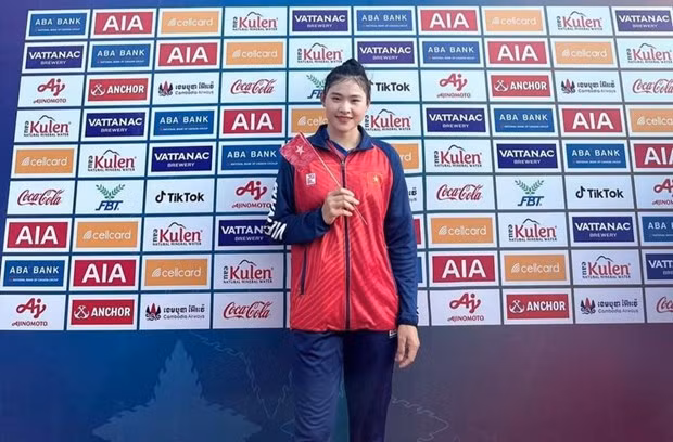 Canoeist Diep Thi Huong (Photo: VNA)