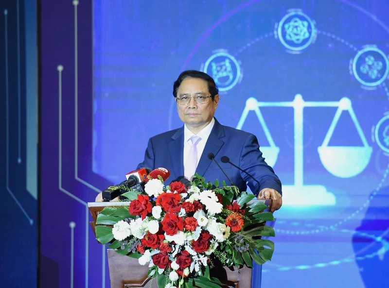 PM Pham Minh Chinh speaks at the event (Photo: NDO)