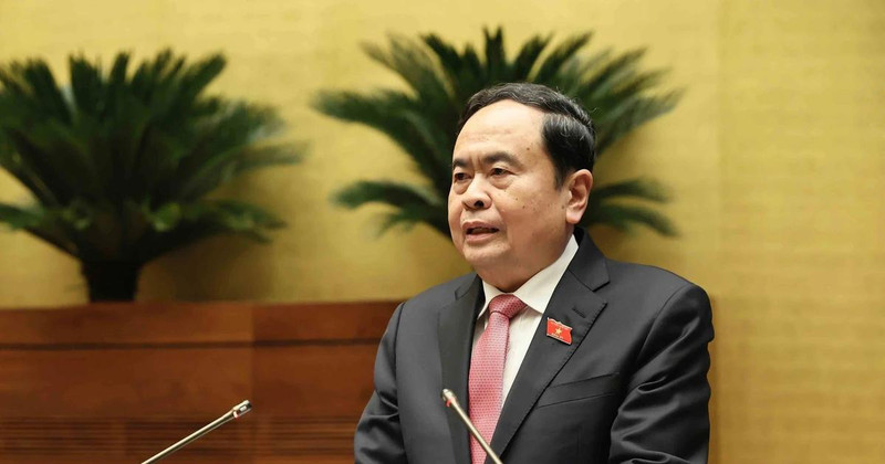 NA Chairman Tran Thanh Man speaks at the event. (Photo: VNA)