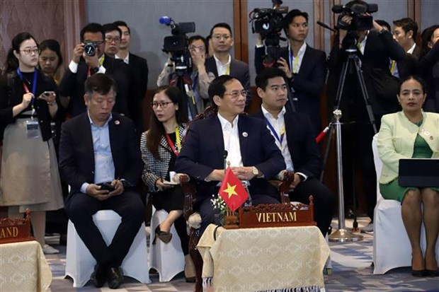 Vietnamese Minister of Foreign Affairs Bui Thanh Son at the event. (Photo: VNA)