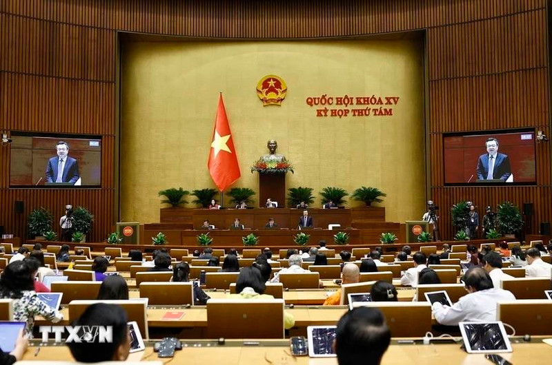 Participants at the seventh working day of 15th NA’s eighth session. (Photo: VNA) 