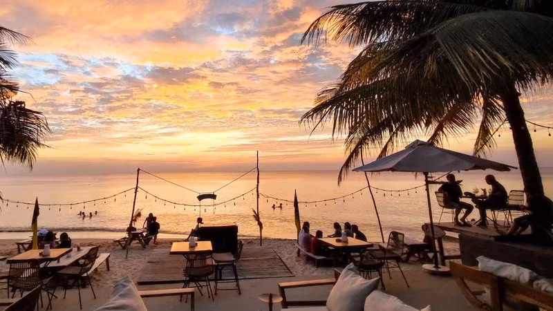 The sunset on Phu Quoc island (Photo: VOV)