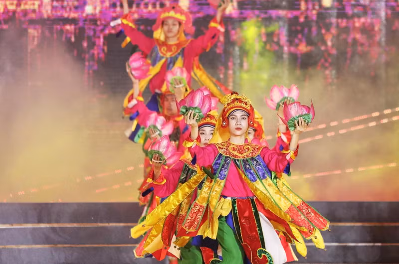 A performance originated from the ritual of Buddhism