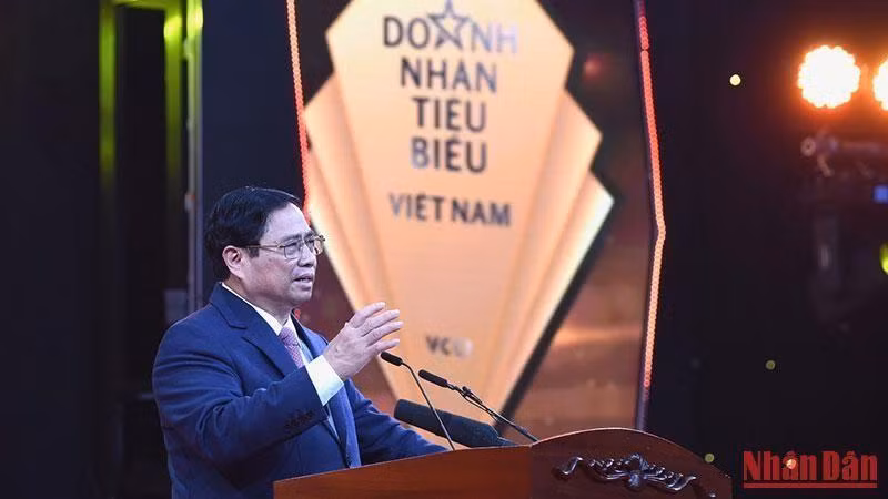 PM Pham Minh Chinh speaks at the event. (Photo: NDO)