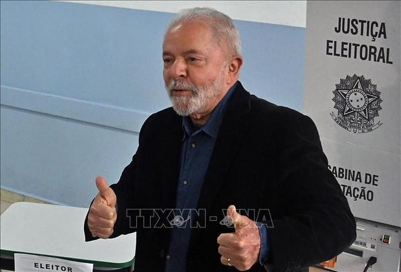 Lula da Silva at a polling station in Sao Paulo, Brazil, October 2, 2022. (Photo: AFP/VNA)