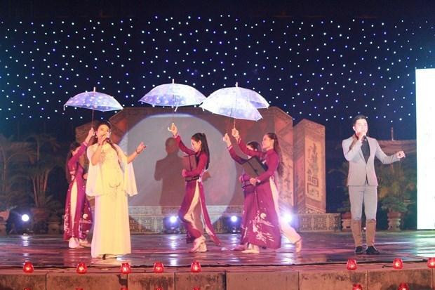 An art performance at the programme (Photo: VNA)