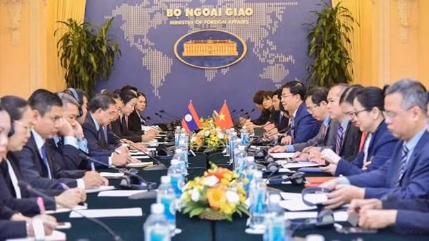 An overview of seventh Vietnam-Laos political consultation (Photo: VNA)