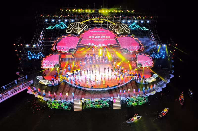 The stage viewed from the above