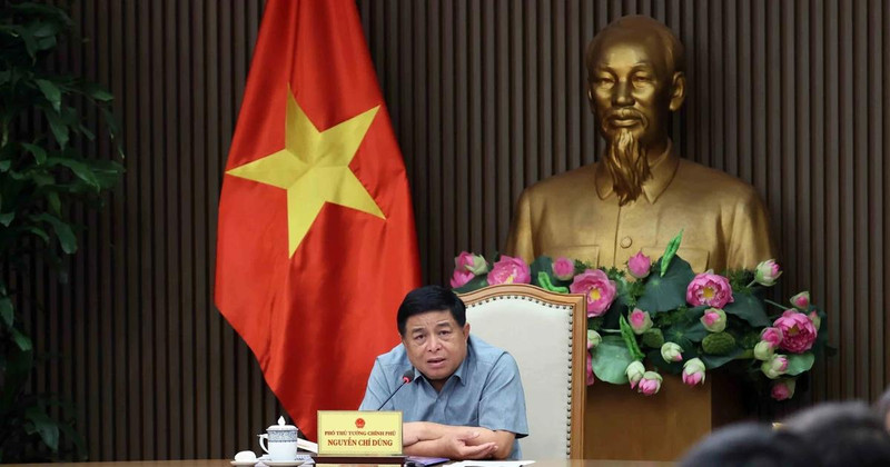 Deputy Prime Minister Nguyen Chi Dung speaks at the meeting. (Photo: VNA) 