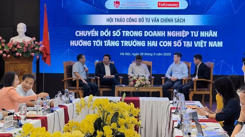 Discussion panel at the conference.