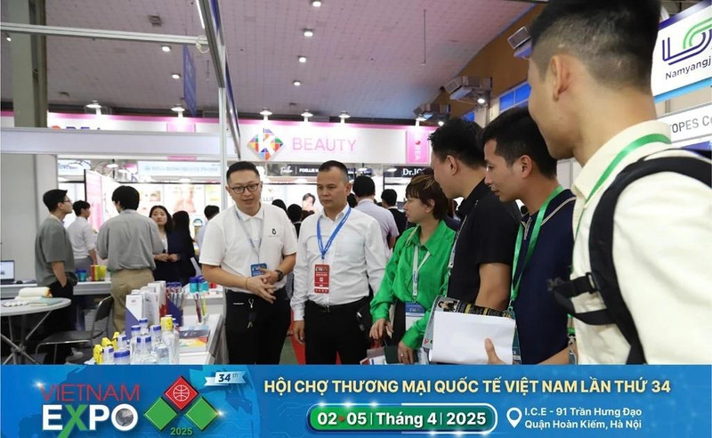 he 34th Vietnam International Trade Fair (Vietnam Expo 2025) is scheduled to take place in Hanoi from April 2 to 5. (Photo: VNA) 