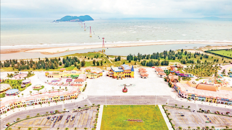 VinWonders Cua Hoi entertainment complex is a key attraction in the coastal town of Cua Lo.