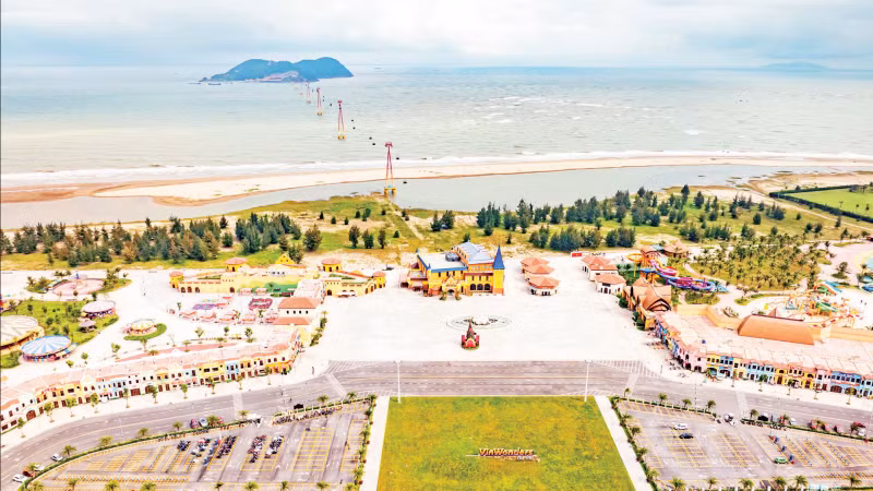 VinWonders Cua Hoi entertainment complex is a key attraction in the coastal town of Cua Lo.