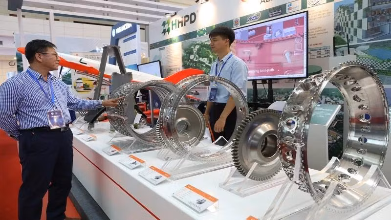 High-tech products showcased at the 2024 Vietnam Science and Technology Achievements Exhibition.