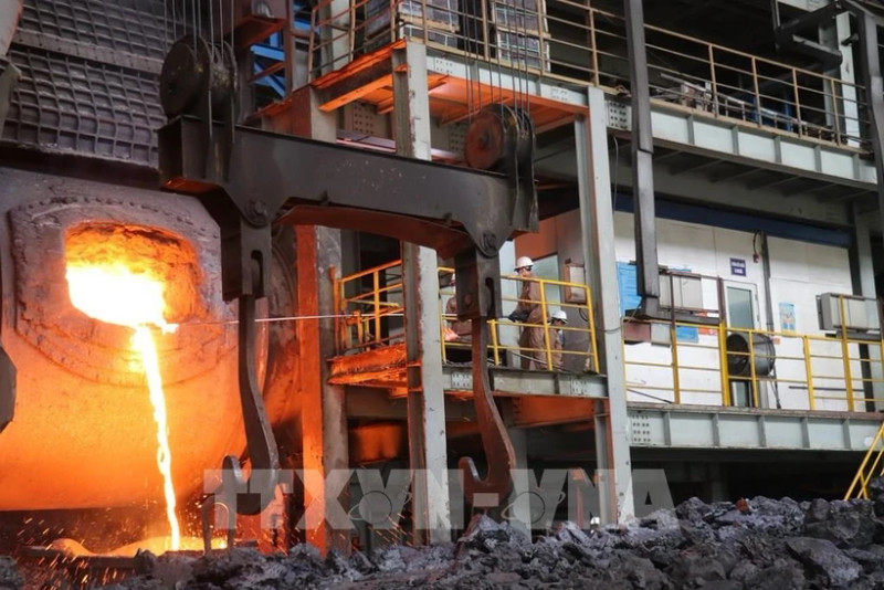 Production at Minerals Holding Corporation in Lao Cai province. (Photo: VNA) 