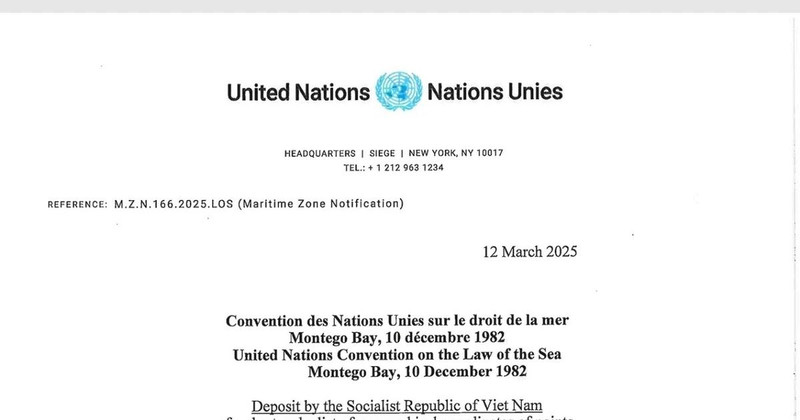 The UN Secretary-General's announcement to member states. (Photo: Ministry of Foreign Affairs) 