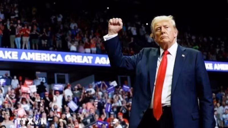 Donald Trump at a campaign rally in Grand Rapids, Michigan on July 20, 2024. (Photo: Getty Images/VNA)