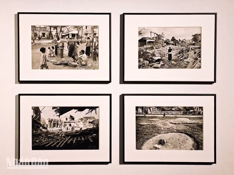 A photo captures the daily life of Hanoi’s residents amidst the relentless bombings.