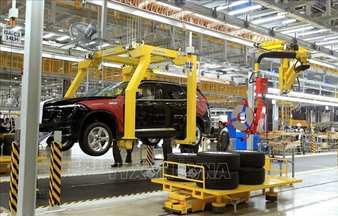 Car production at VinFast plant in Cat Hai, Hai Phong city. (Photo: VNA) 