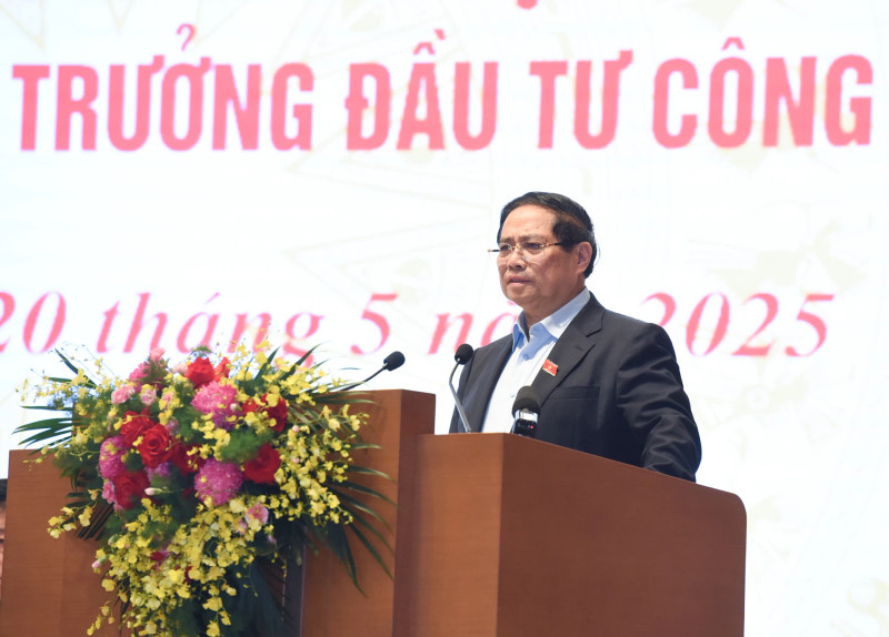 PM Pham Minh Chinh speaks at the conference. (Photo: NDO) 