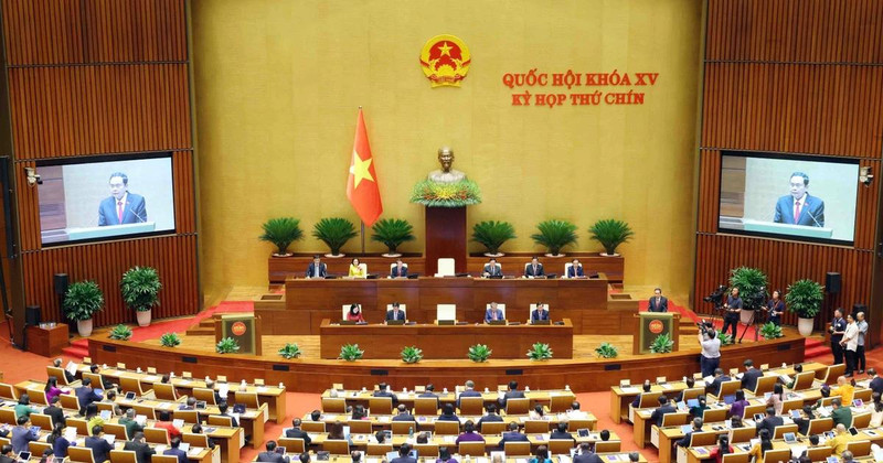 At the opening ceremony of the 15th NA's 9th session (Photo: VNA)