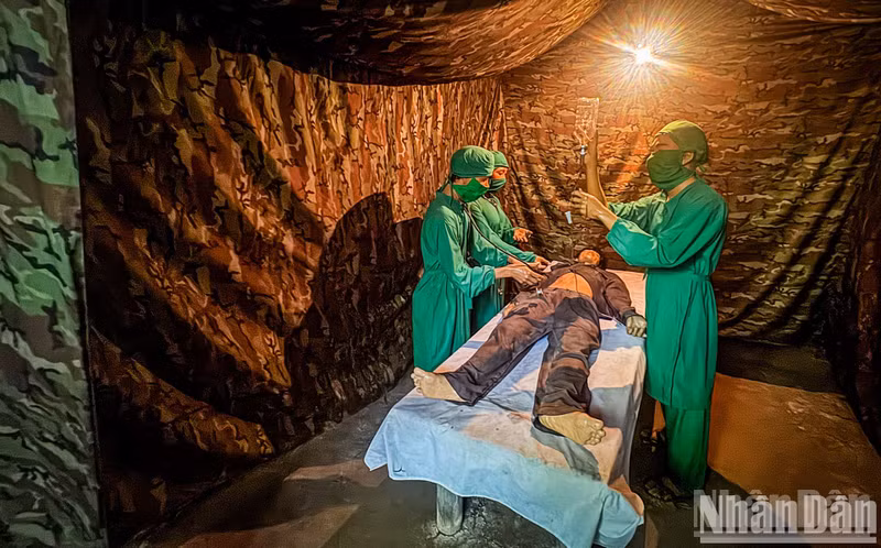 The bunker for surgery deep within the tunnels.