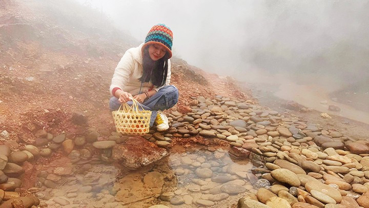Boiling eggs at over 100 degrees Celsius