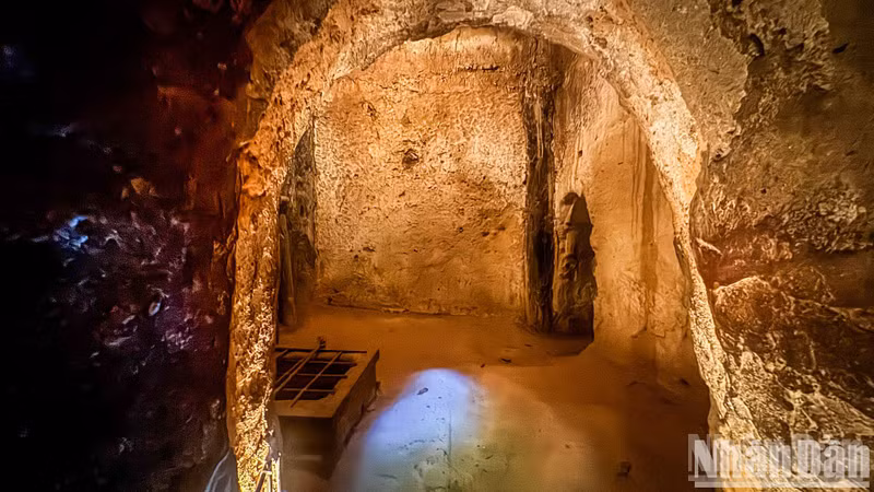Inside the Cu Chi Tunnels as they appear today.