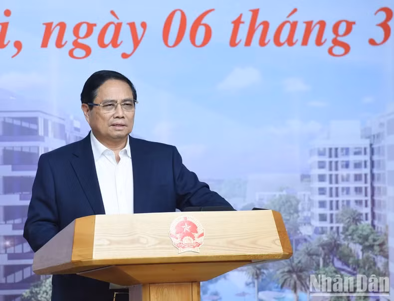 Prime Minister Pham Minh Chinh speaks at the event (Photo: NDO)