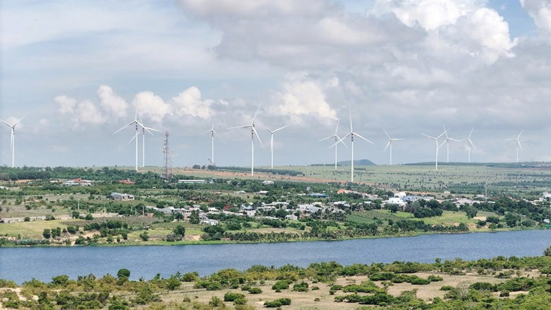 Wind power in Ninh Thuan. (Photo: VU ANH)