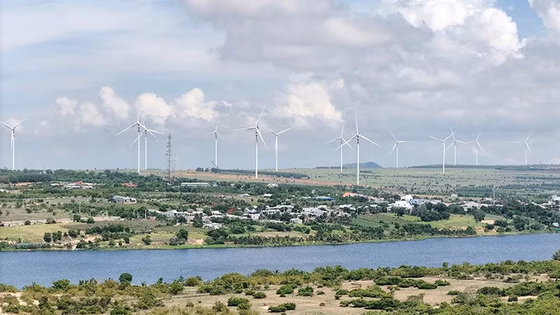 Wind power in Ninh Thuan. (Photo: VU ANH)
