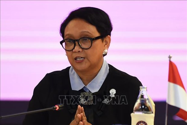 Indonesian Foreign Minister Retno Marsudi (Photo: AFP/VNA)